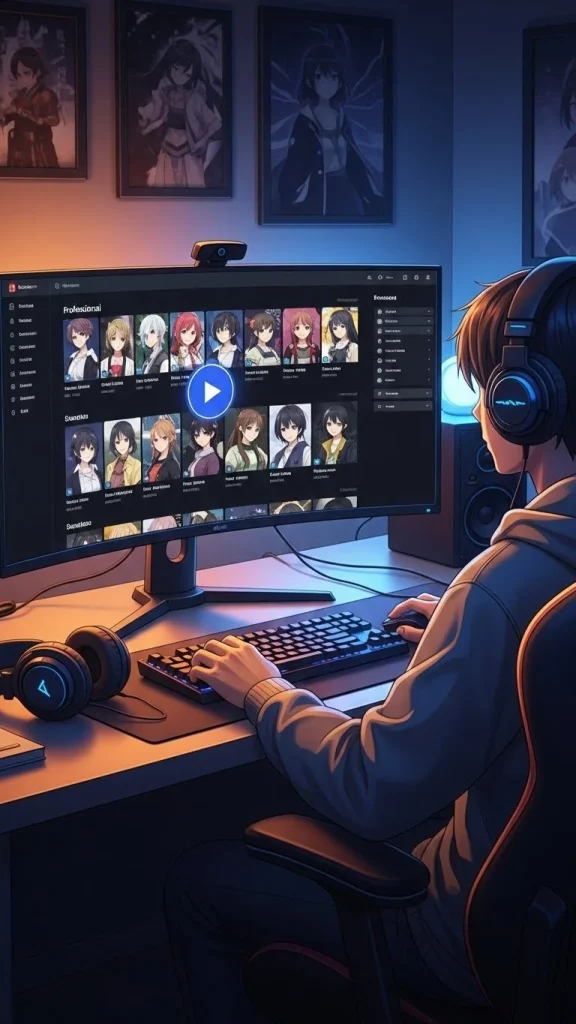 watching anilab on pc screen